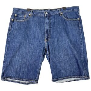 Levi Strauss 469 Loose Straight Denim Shorts Dark Wash 46 Mens